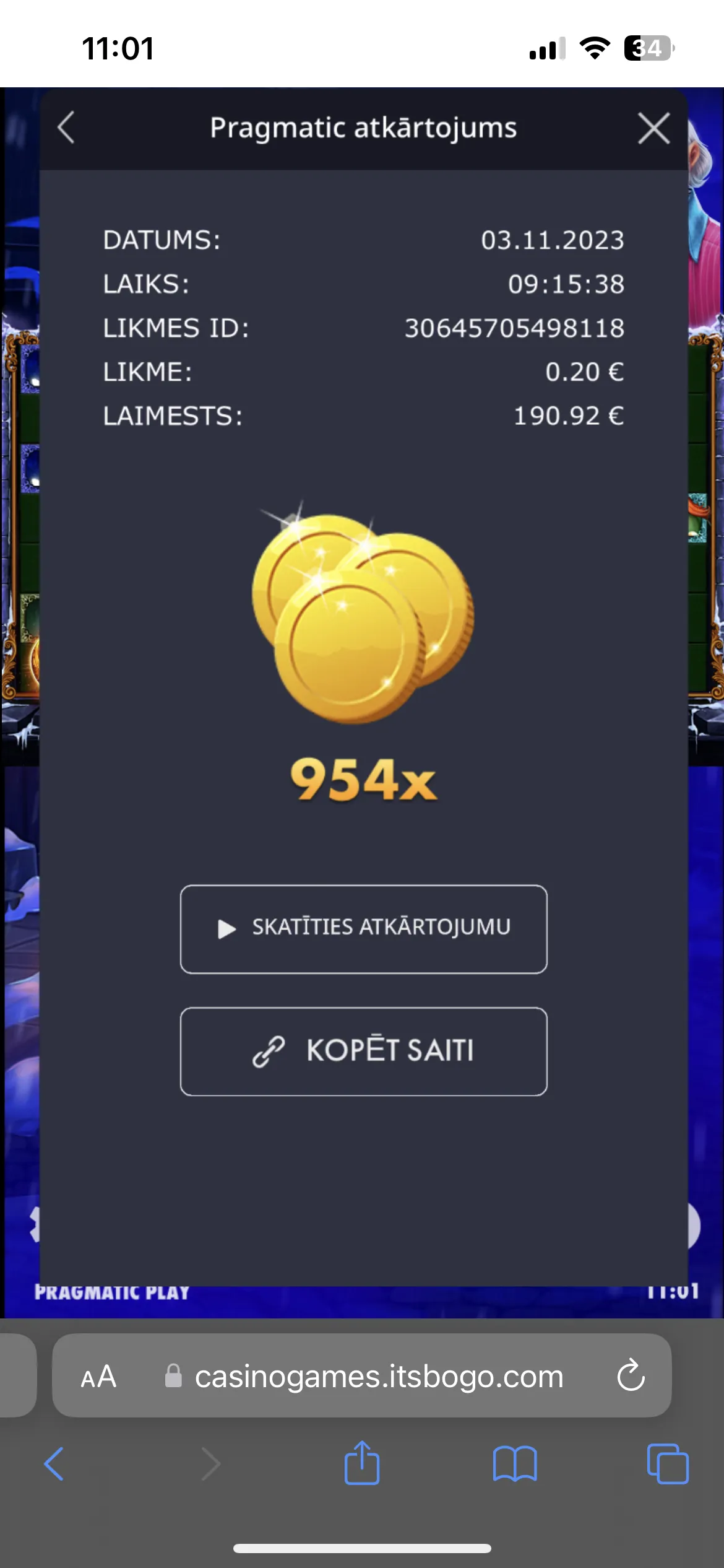User provided screenshot