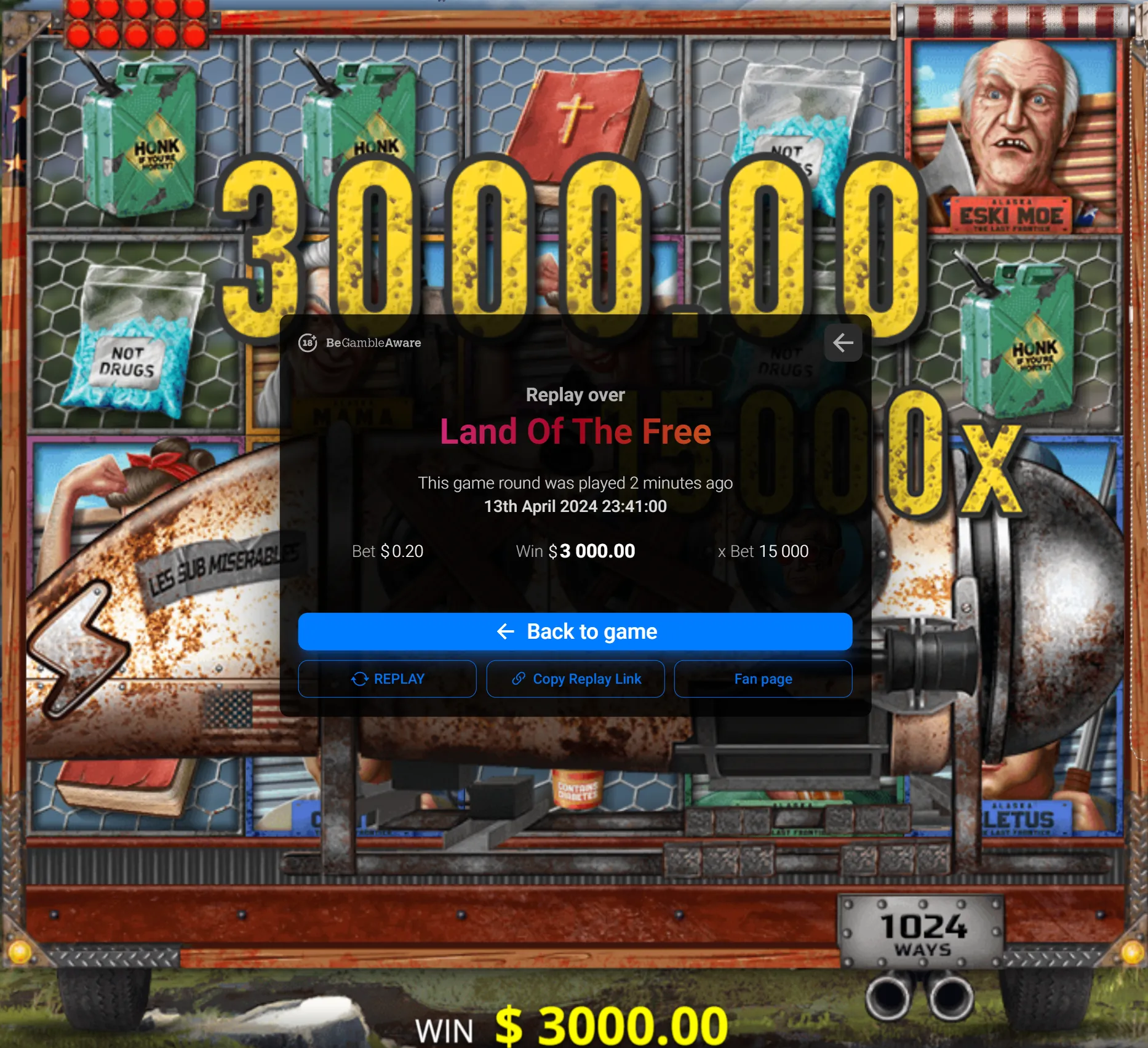 User provided screenshot