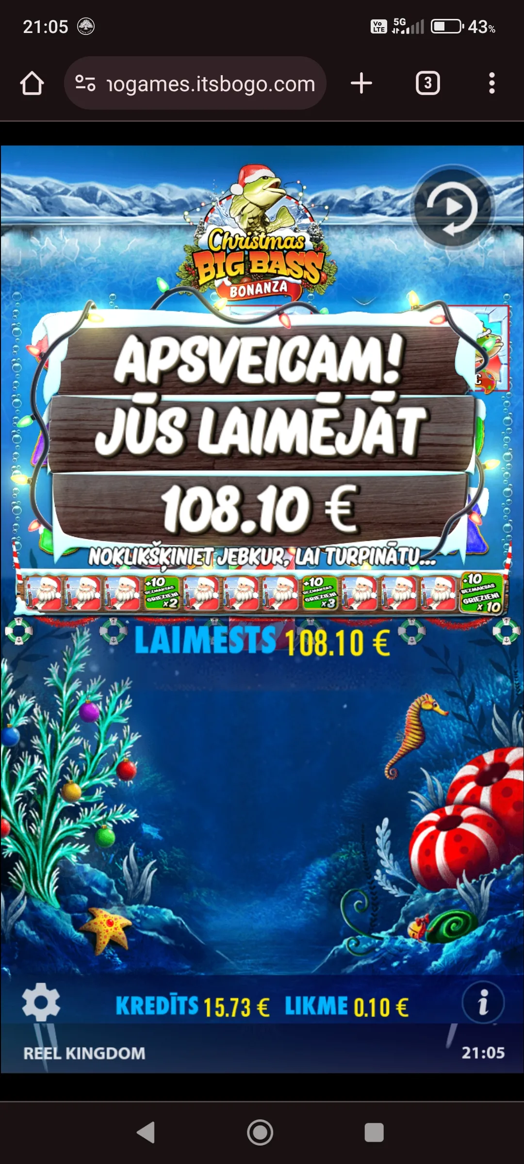 User provided screenshot