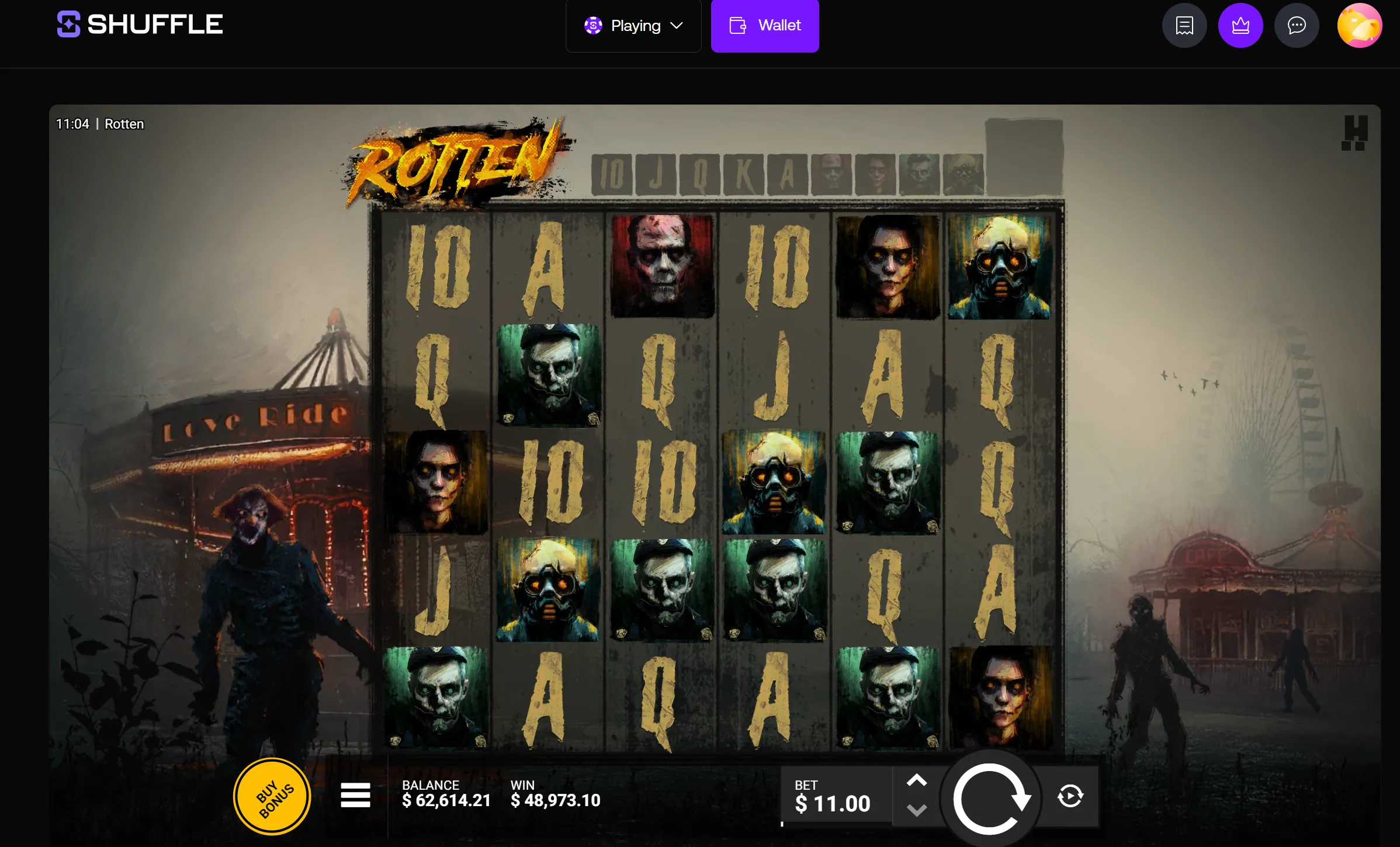 User provided screenshot