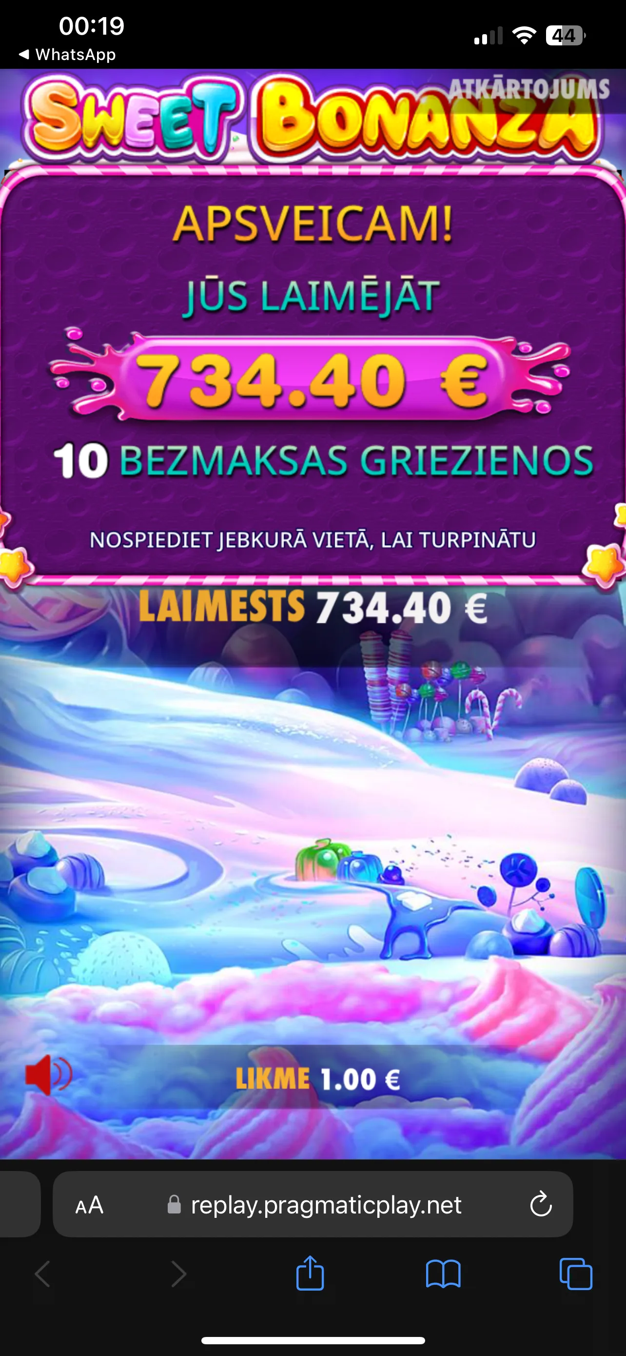 User provided screenshot