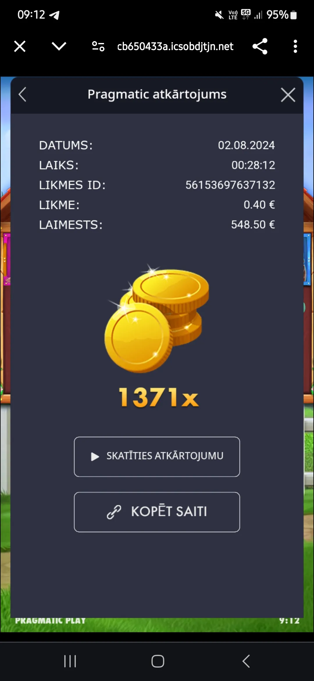 User provided screenshot