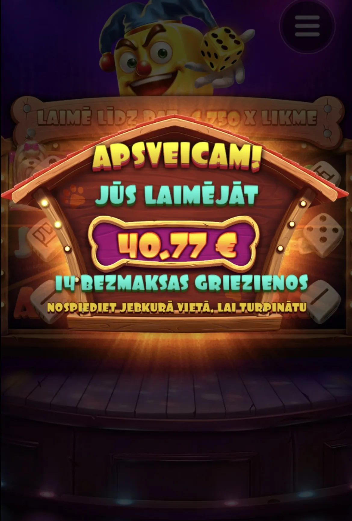 User provided screenshot