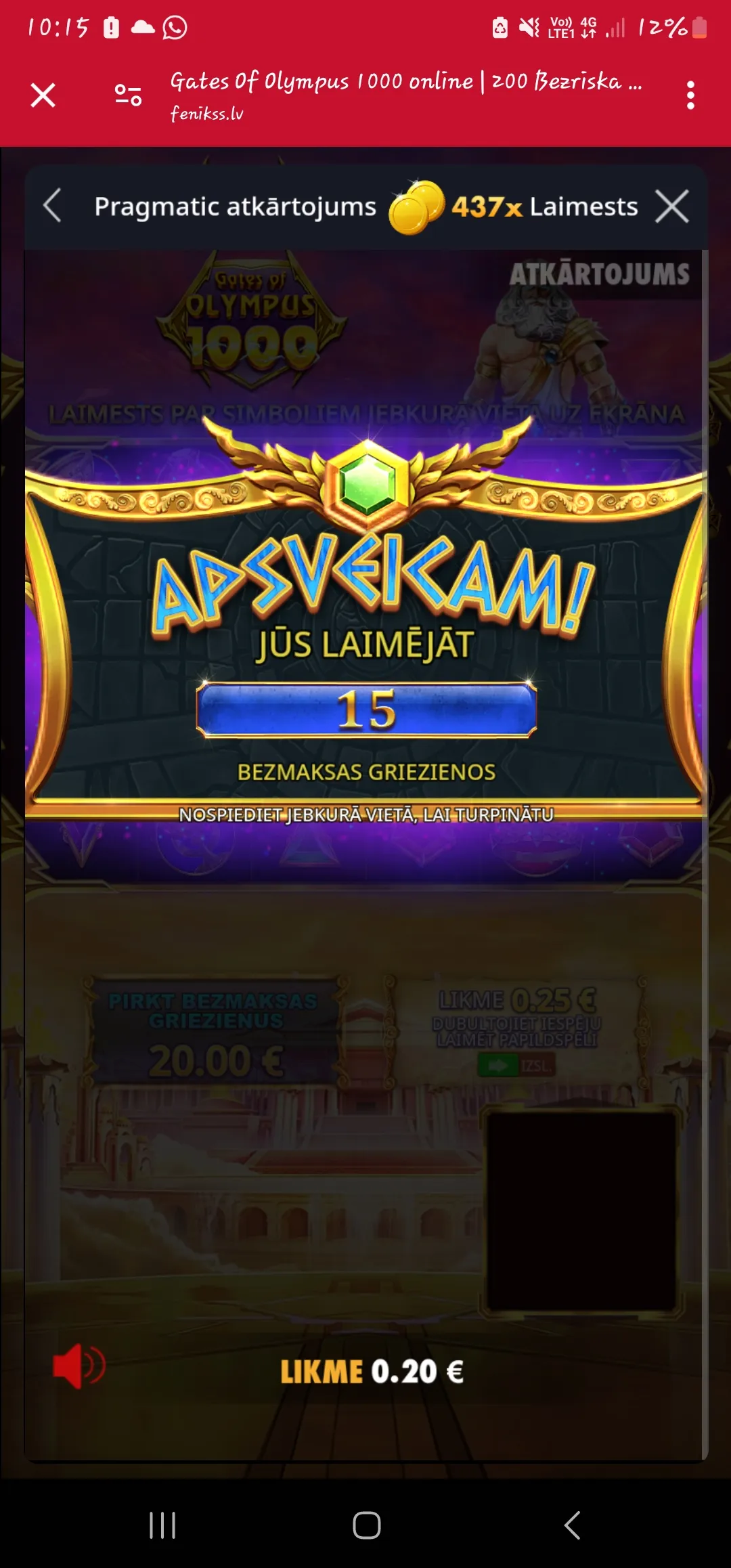 User provided screenshot