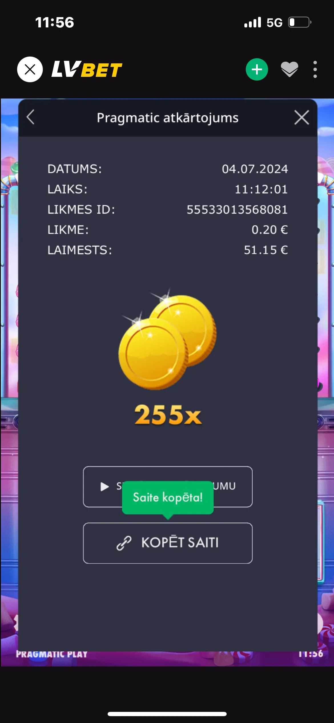 User provided screenshot