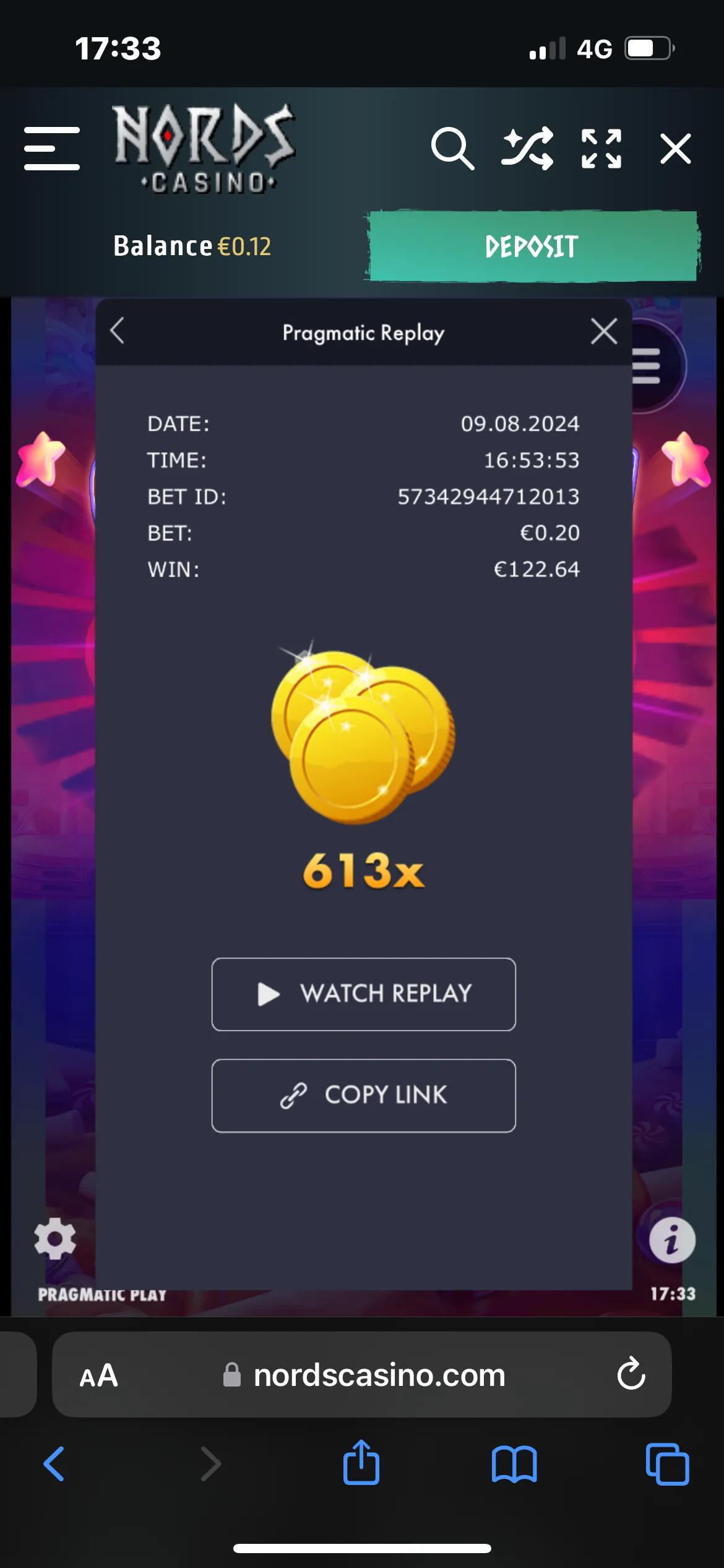 User provided screenshot