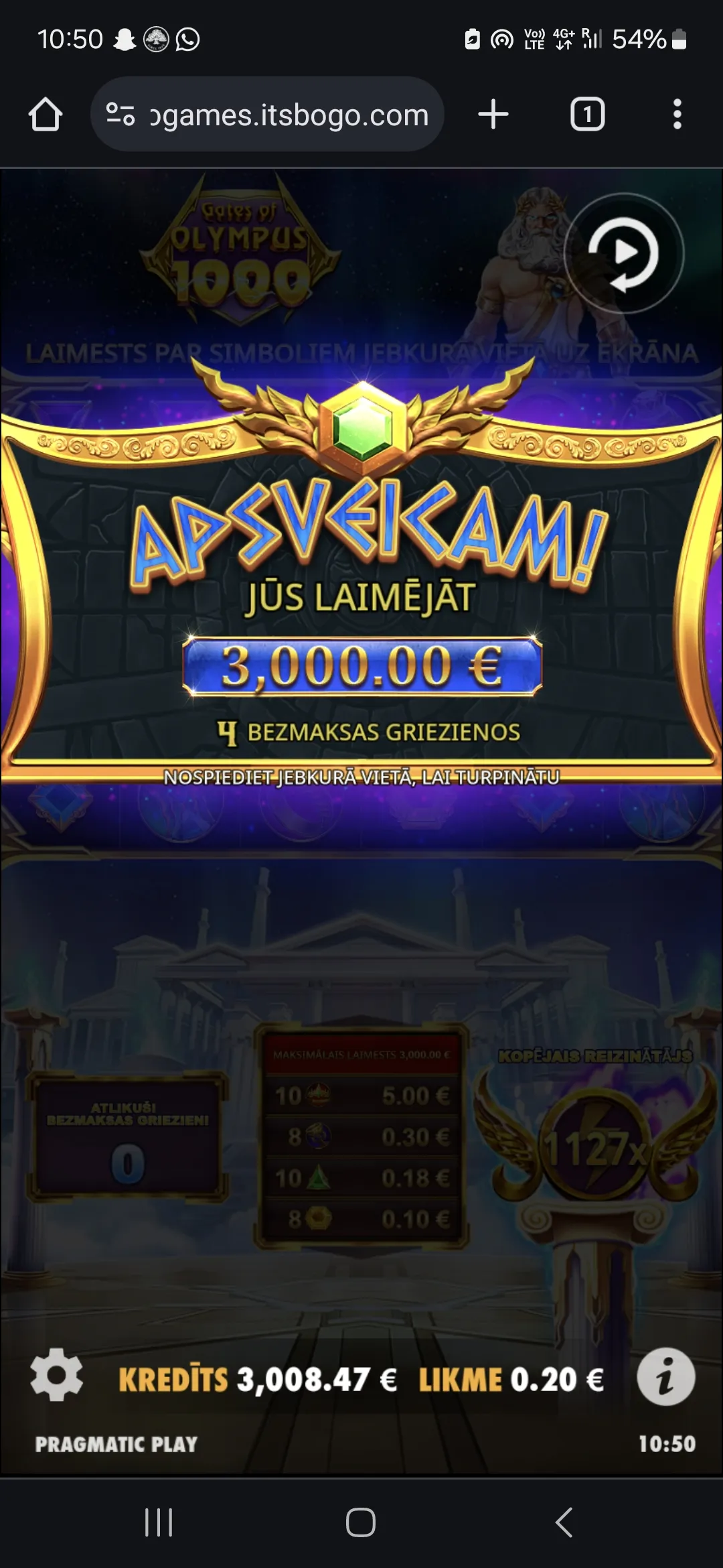 User provided screenshot