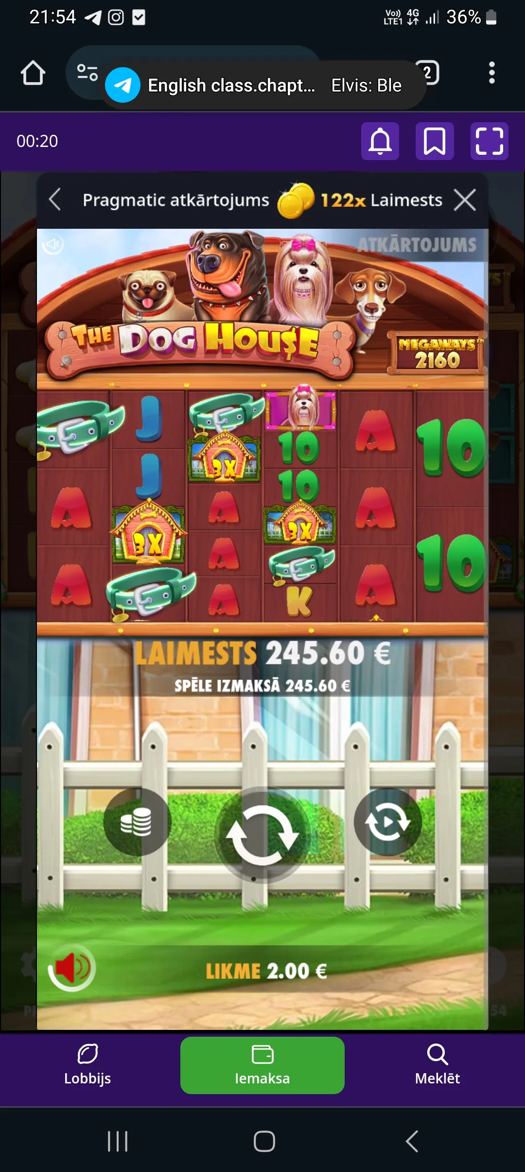 User provided screenshot
