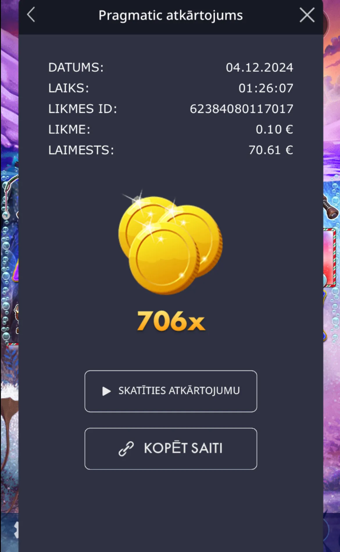 User provided screenshot