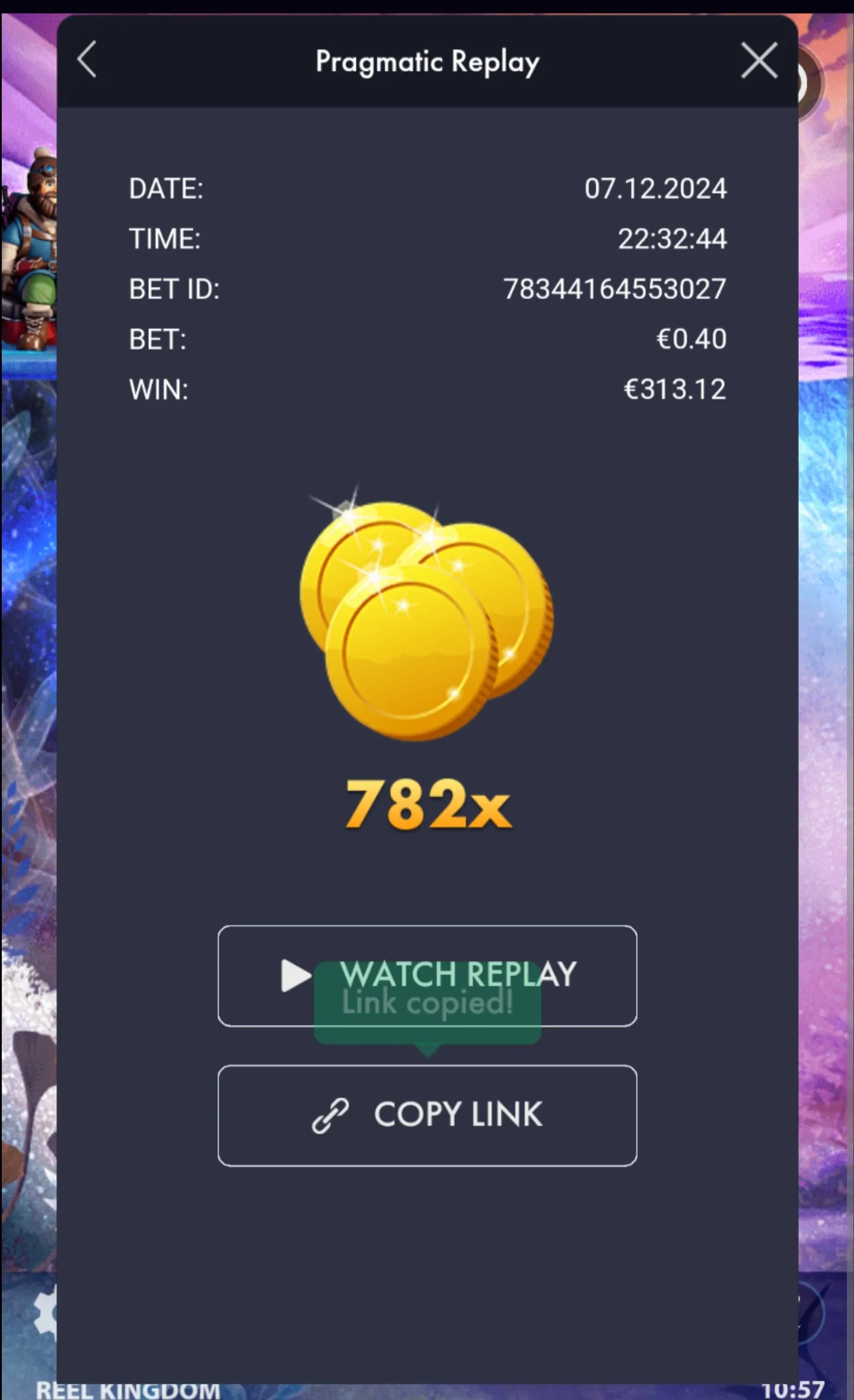User provided screenshot