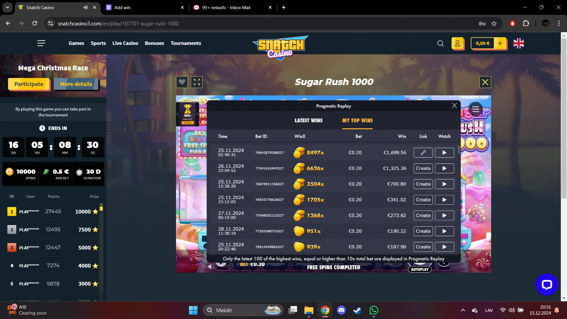 User provided screenshot