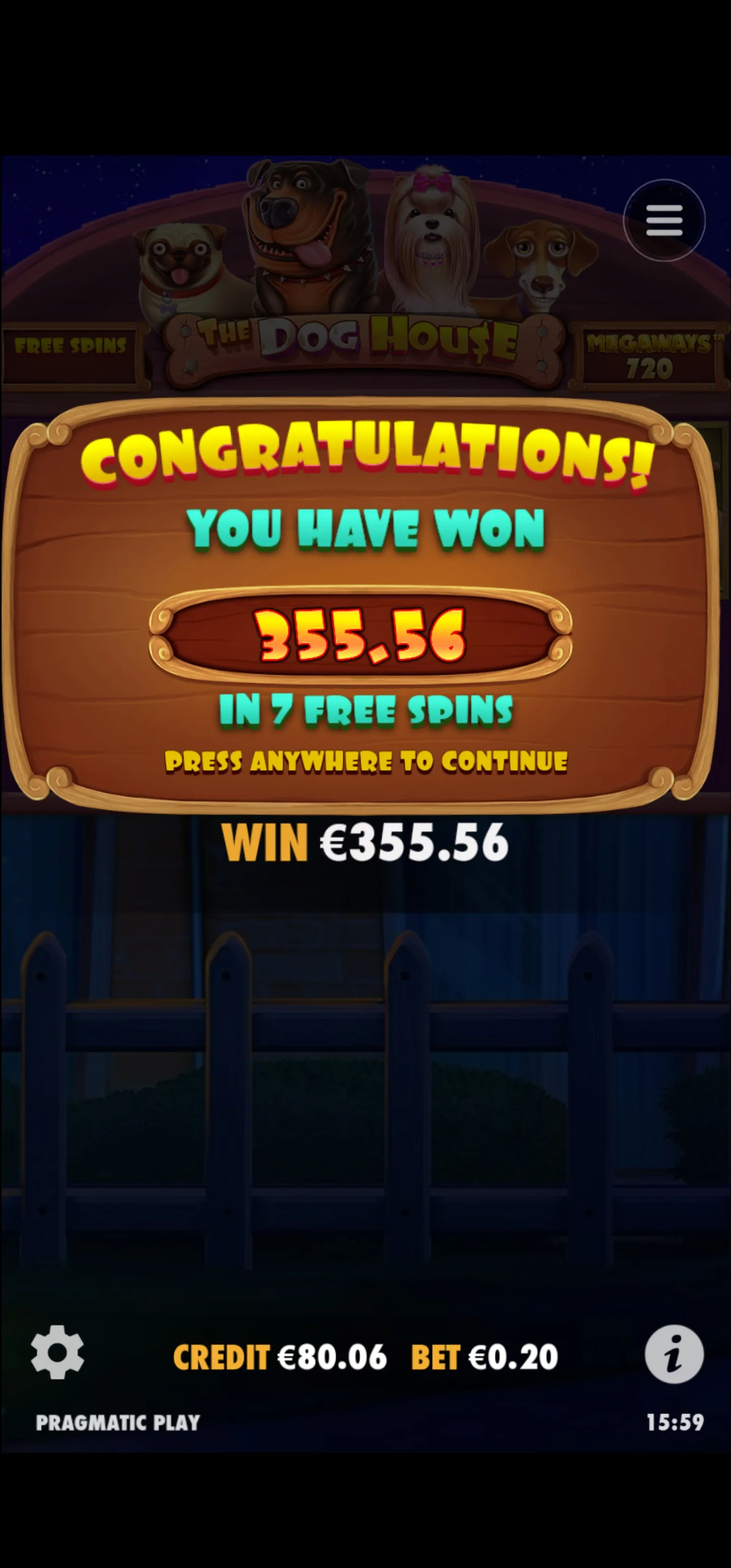 User provided screenshot