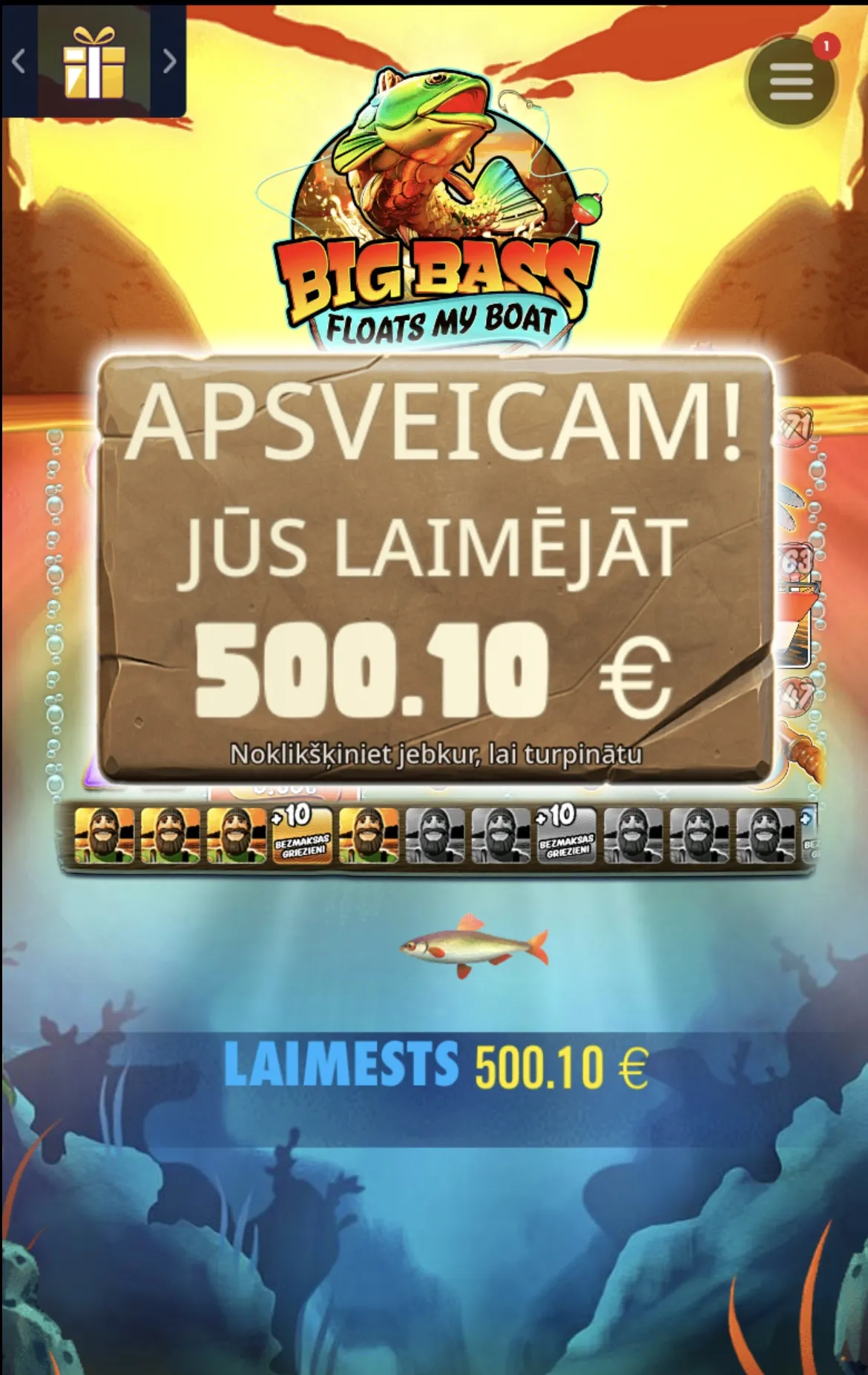 User provided screenshot
