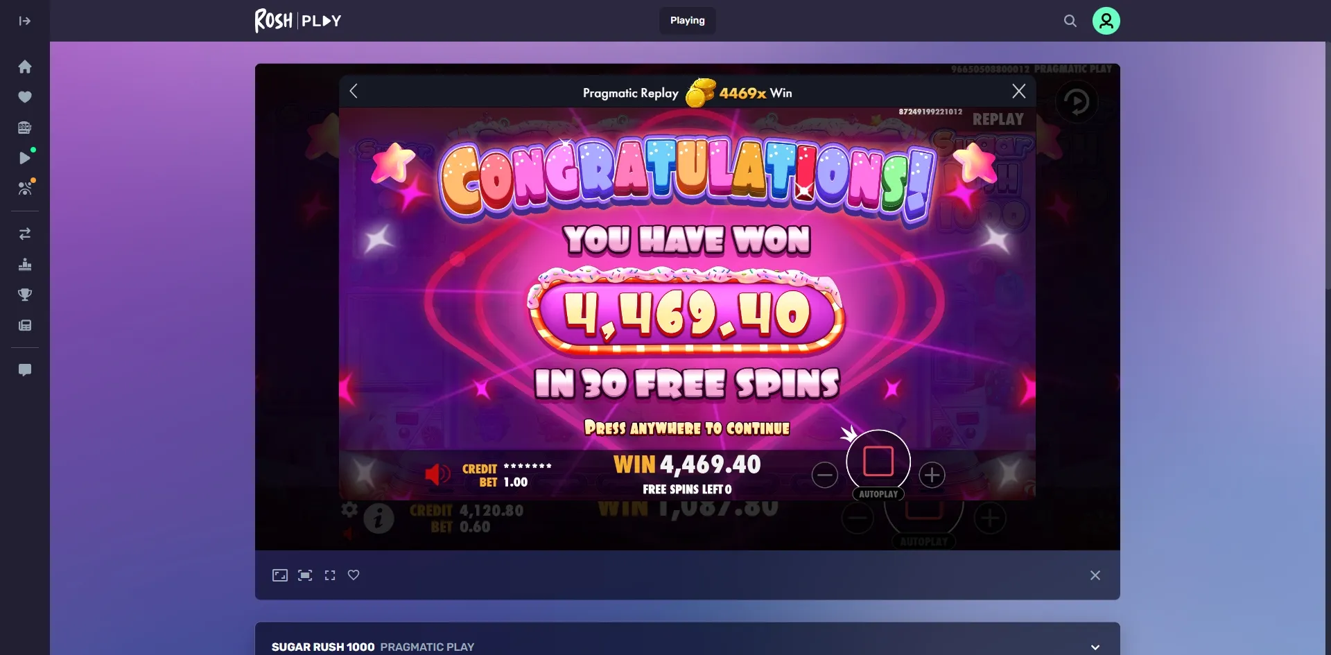User provided screenshot