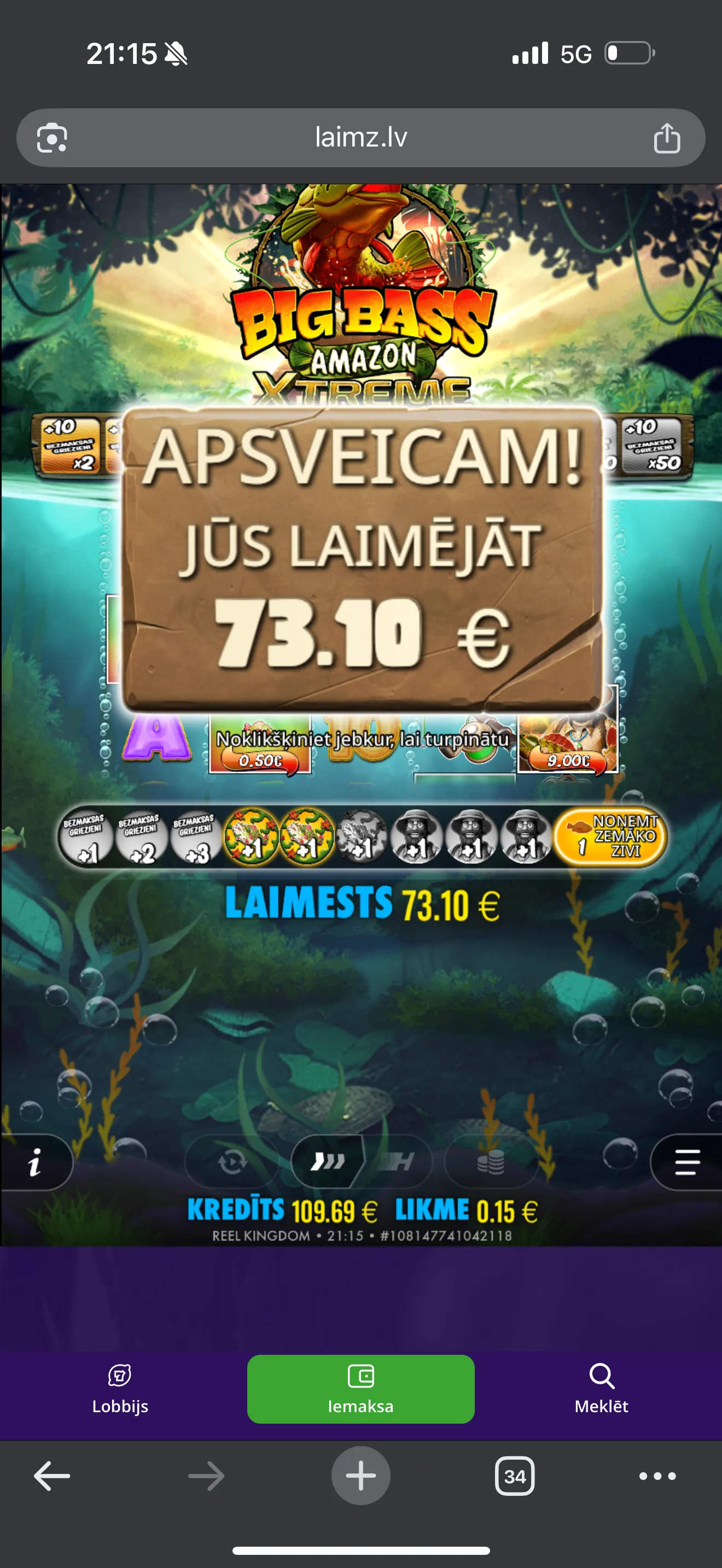 User provided screenshot